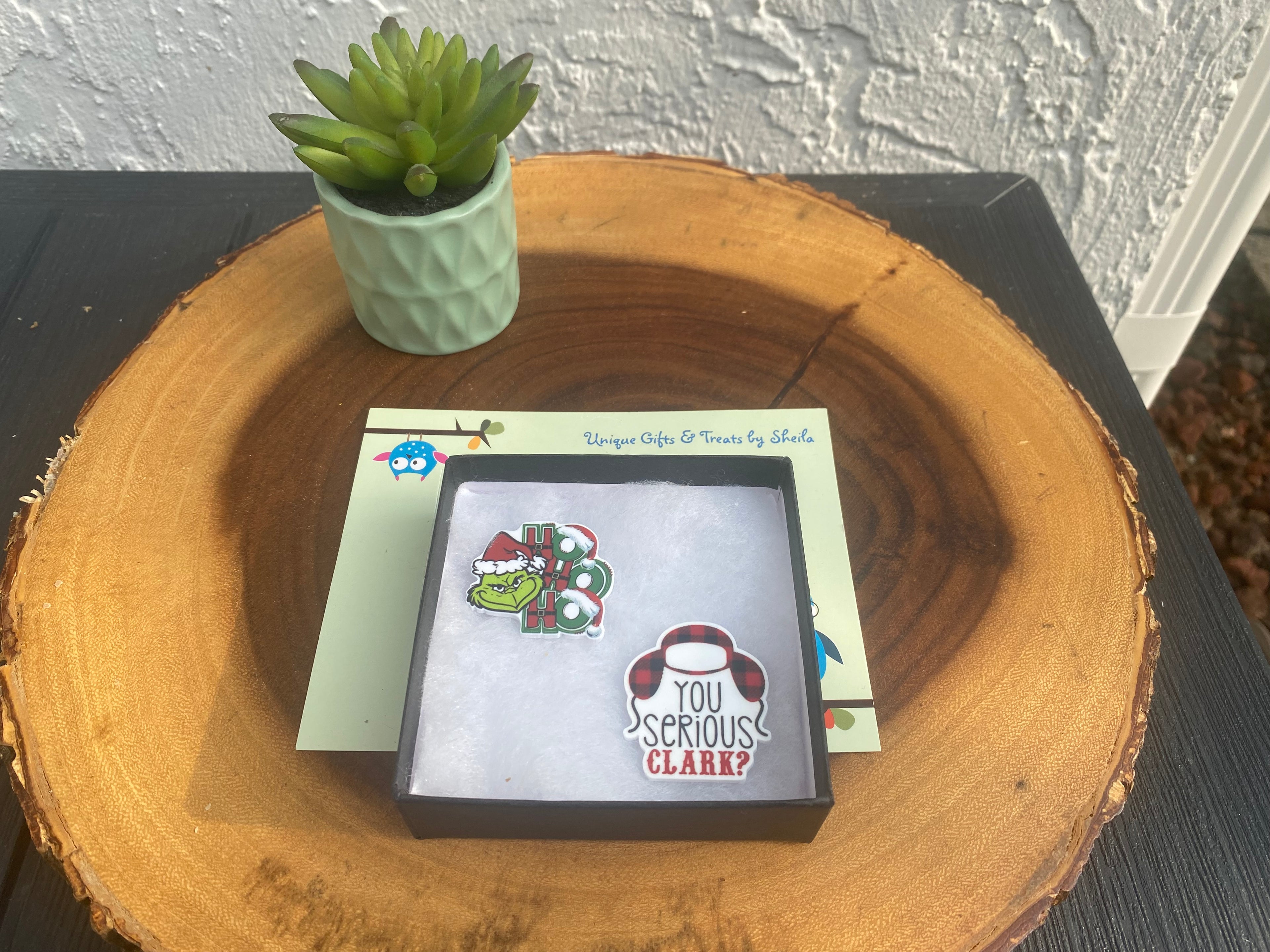 Christmas Movies Magnets; Green Christmas Monster Magnet; Christmas Vacation Magnet