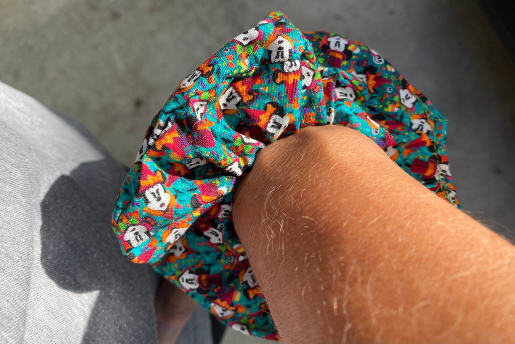 Mickey’s Not So Scary Halloween Party Scrunchie; Witch Minnie Scrunchie