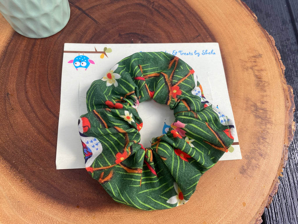 Parrot;Tiki Room Scrunchie