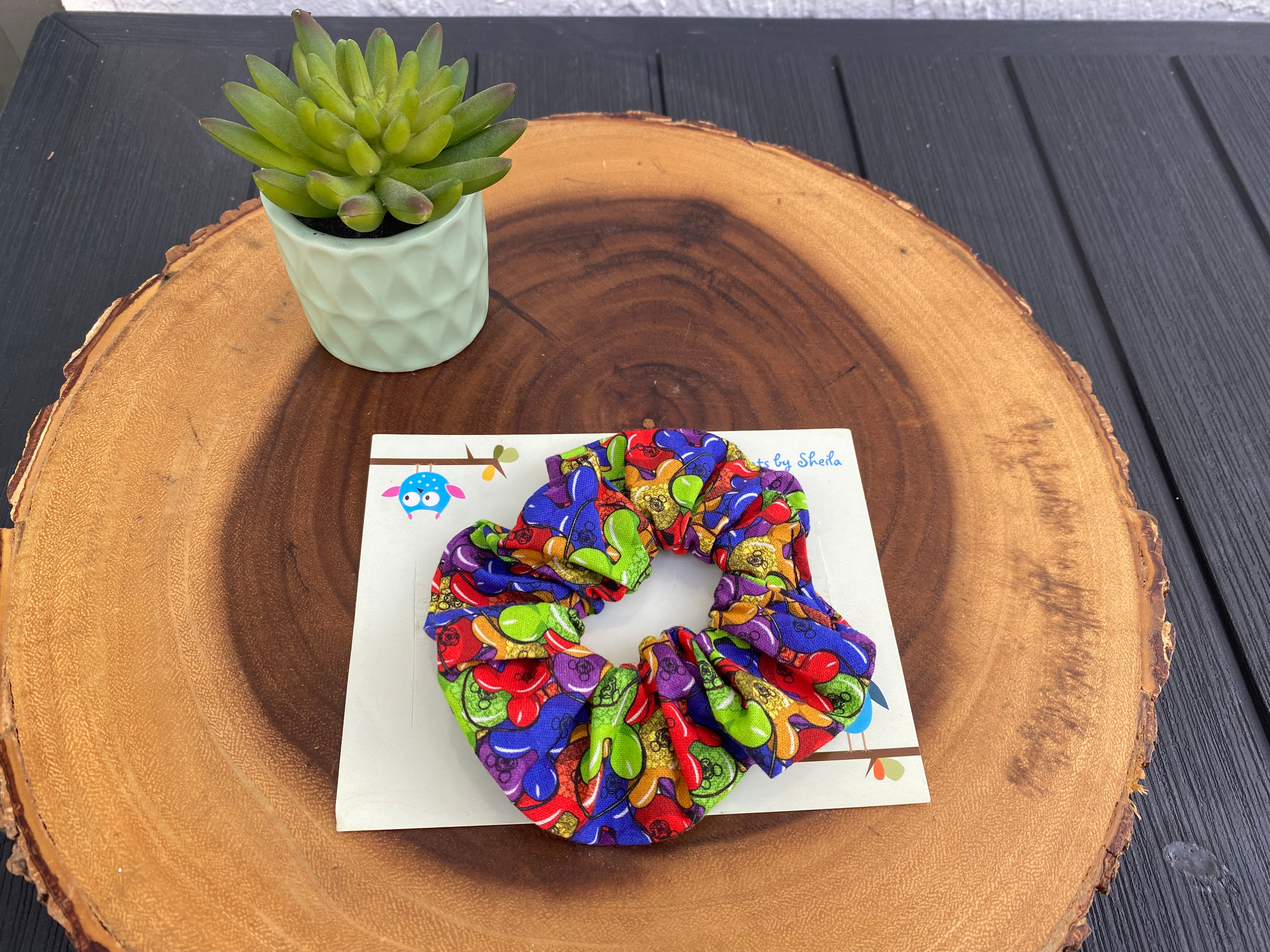 Mickey Popcorn Bucket Scrunchie