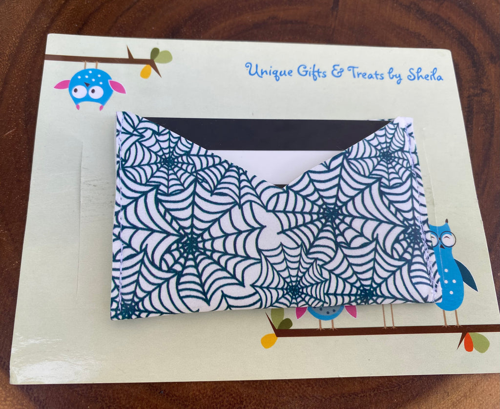 Hunter Green Spiderweb Gift Card Holder