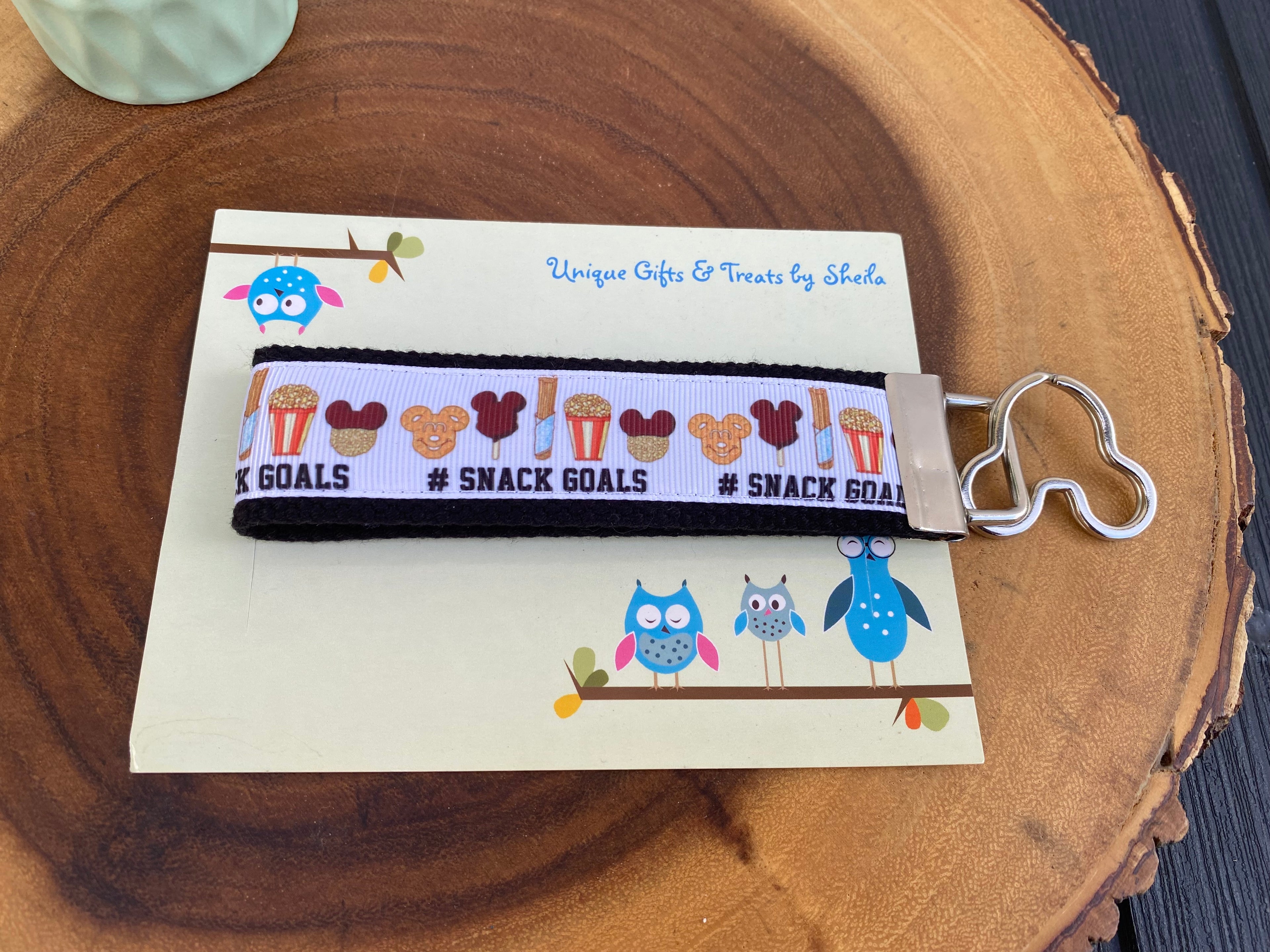 Disney Snack Goals Keychain; Keyfob