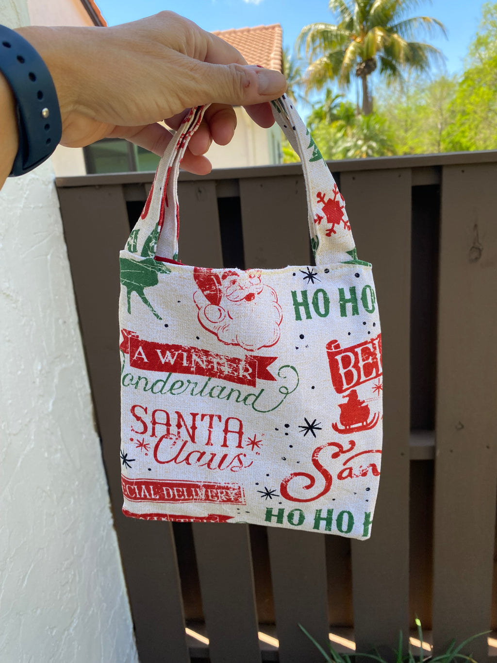 Christmas Gift Bag; Tote