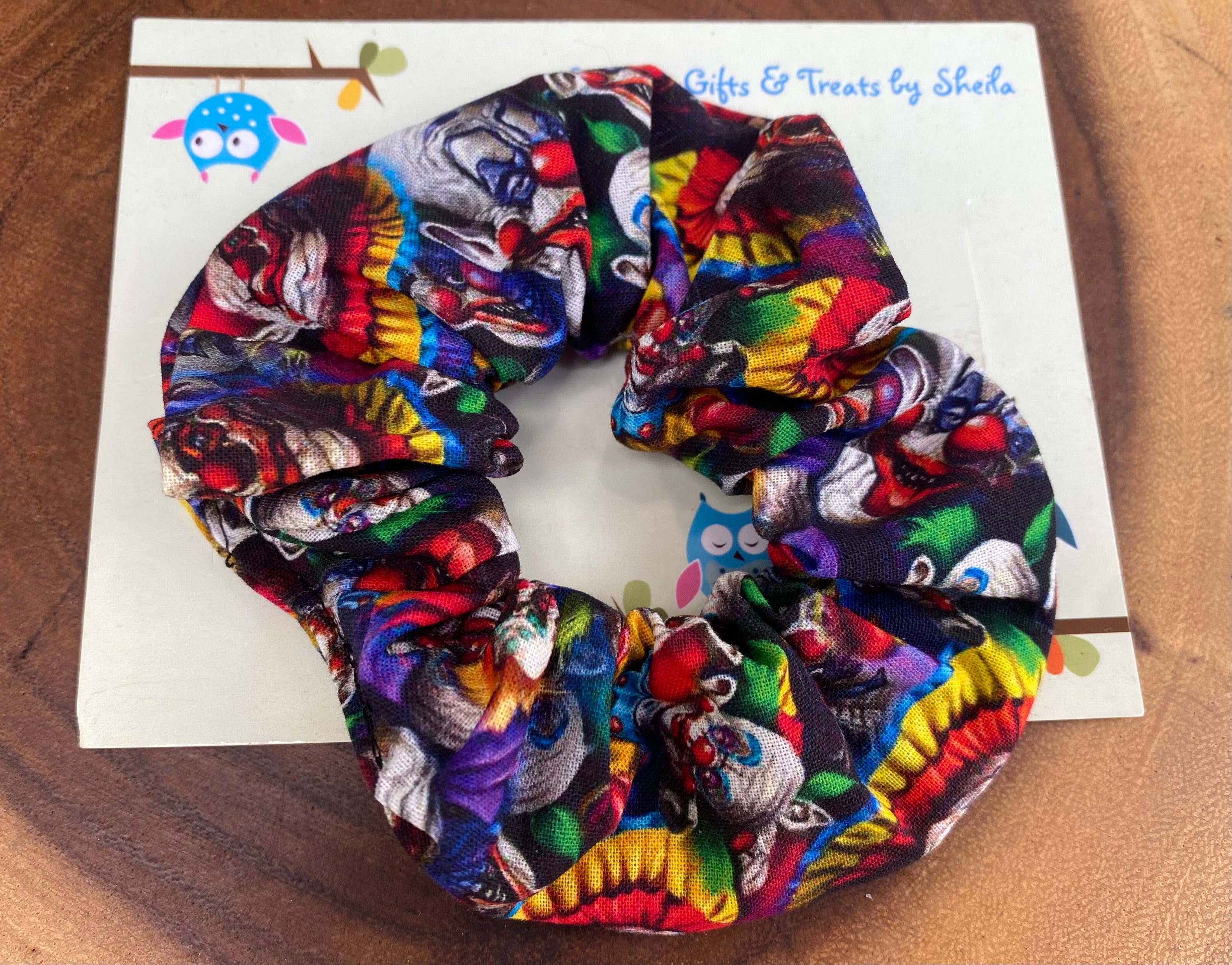 Halloween; Scary Clowns; Creepy Clowns Scrunchie