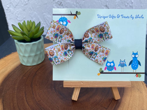 Beauty and the Beast Stained Glass Hairbow