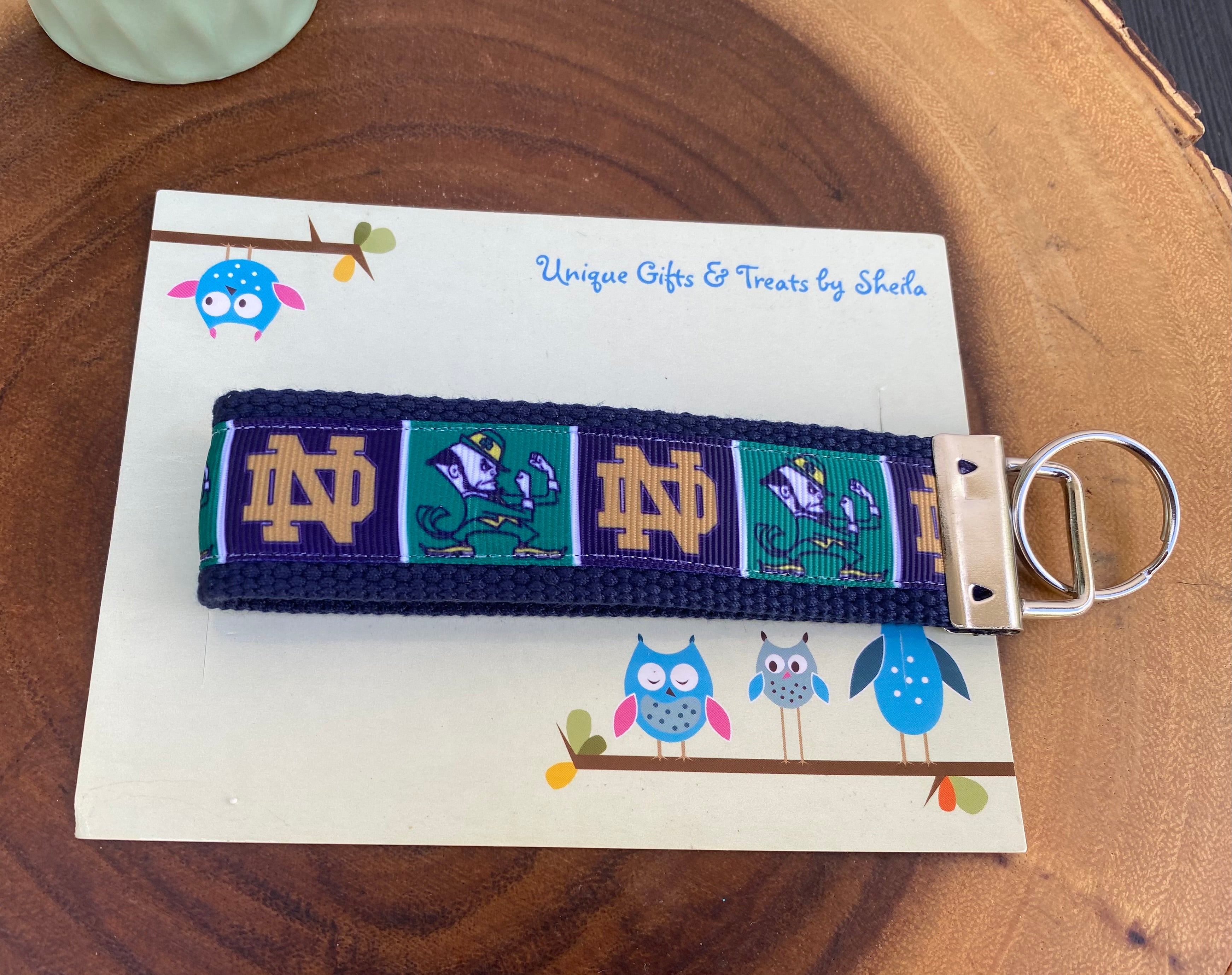 Indiana College Keychain; Keyfob