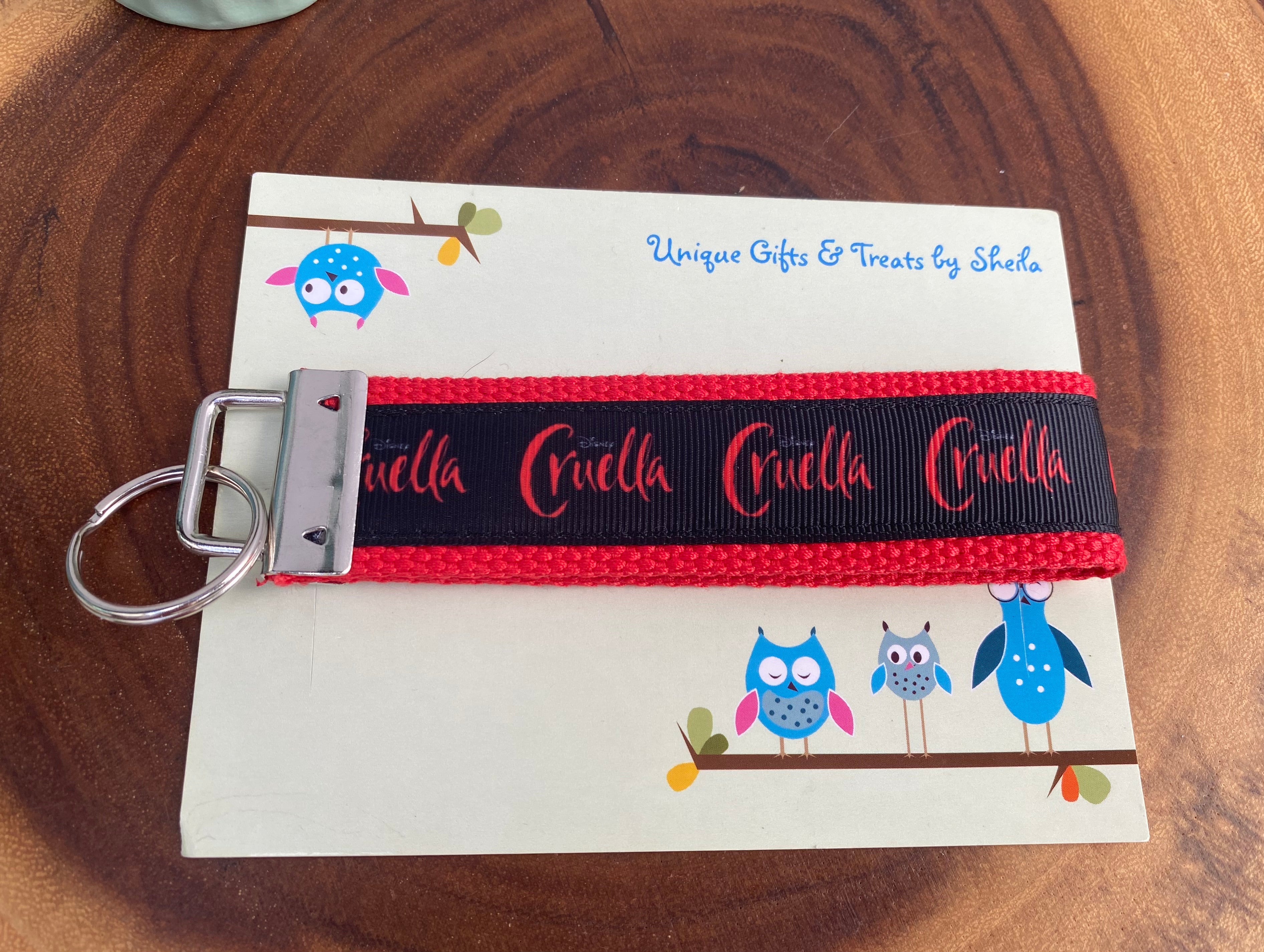 Cruella Keychain; Keyfob