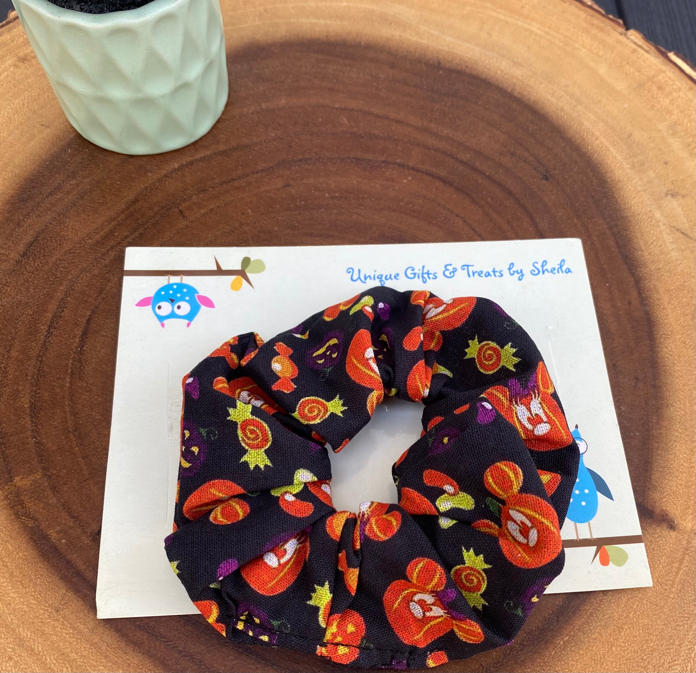 Mickey Pumpkins Halloween Scrunchie