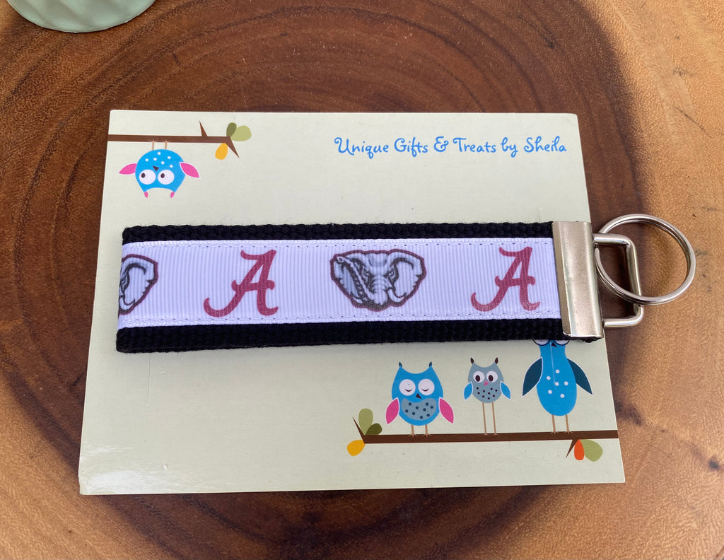 Alabama College Keychain; Keyfob