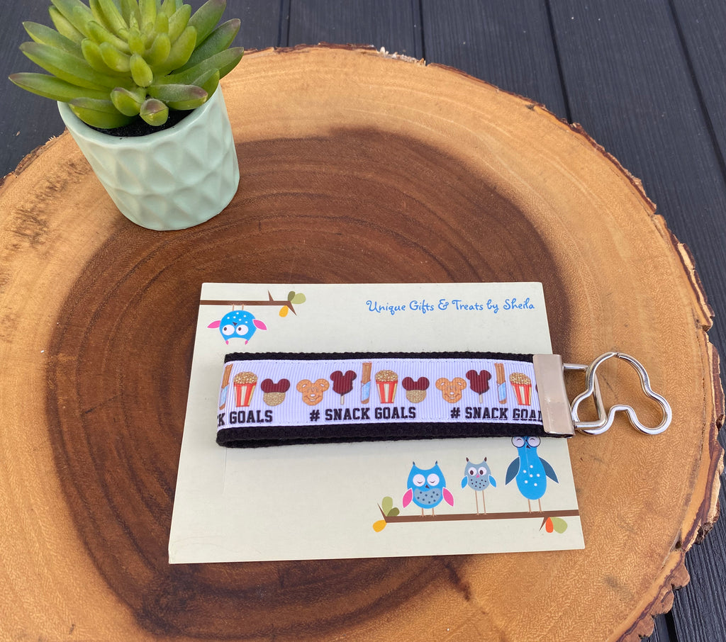 Disney Snack Goals Keychain; Keyfob