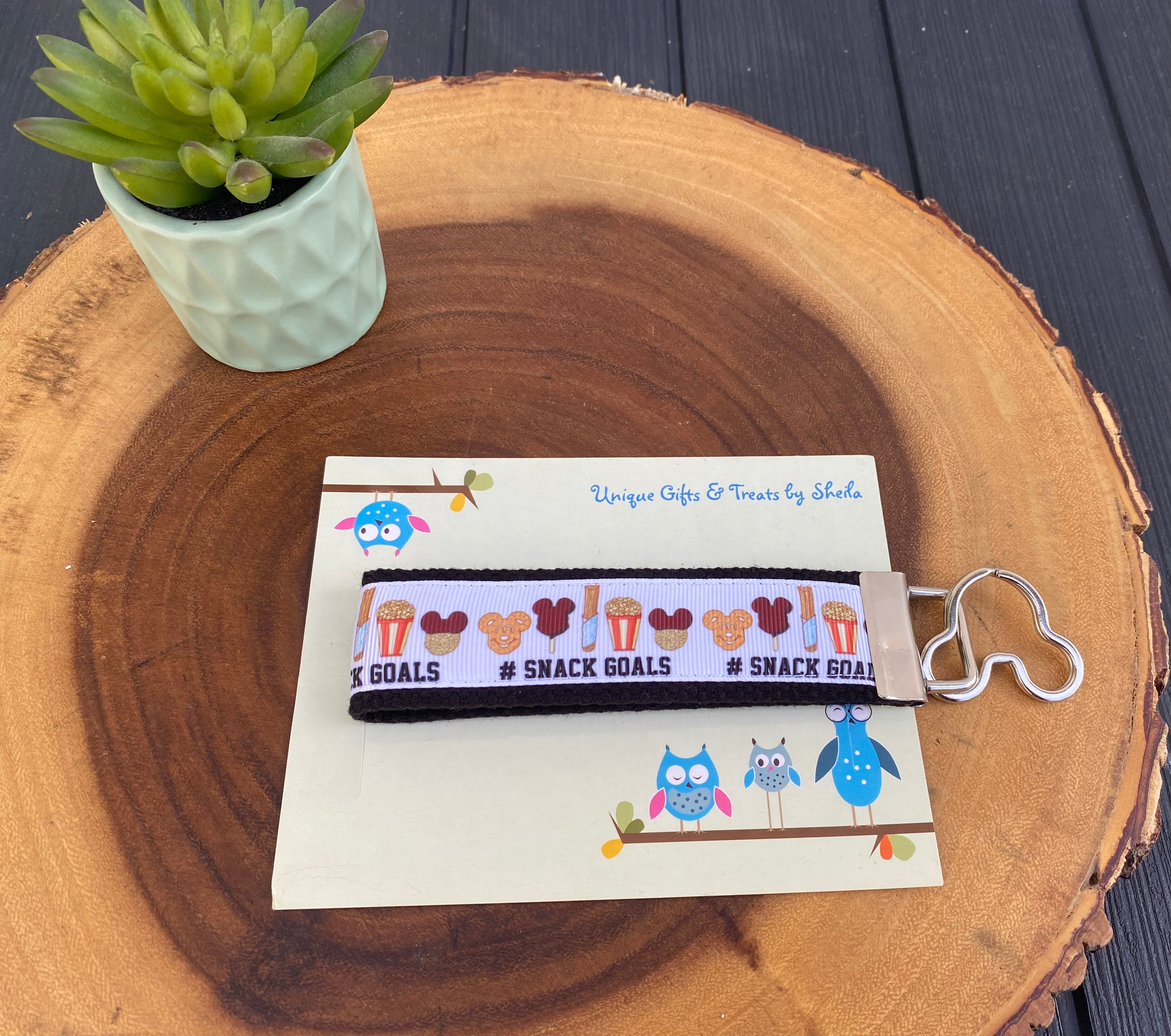 Disney Snack Goals Keychain; Keyfob
