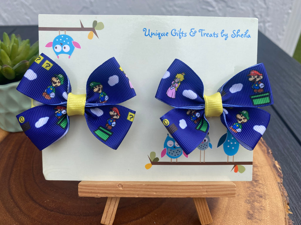 Video Game; Epic; Plumber Brothers Hairbows