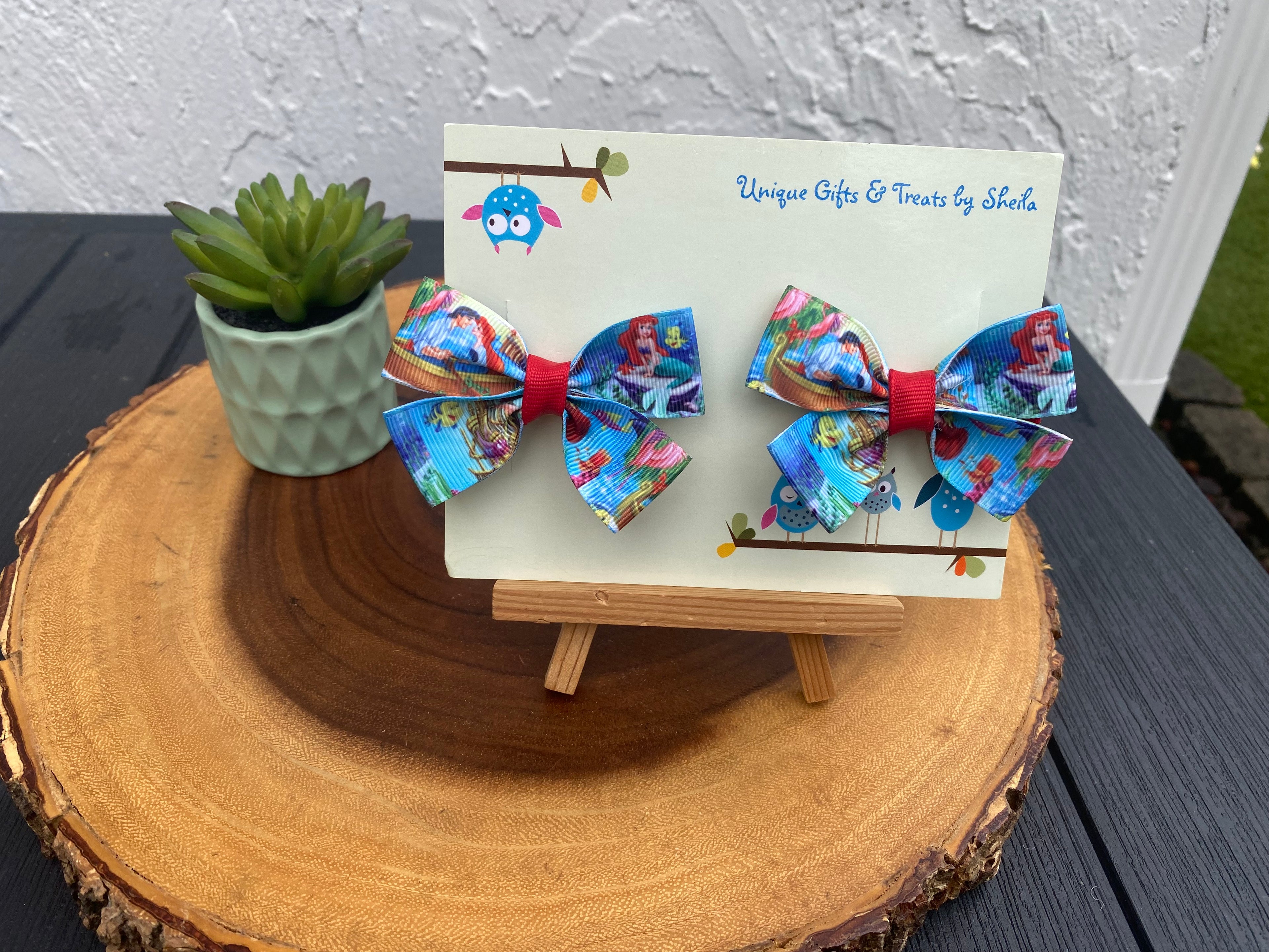 Little Mermaid; Ariel Hairbows