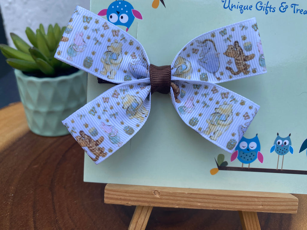 Classic Winnie the Pooh and Gang Hairbow