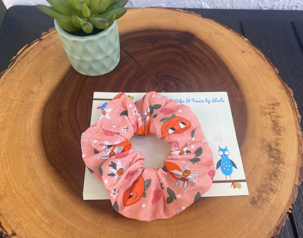 Orange Bird Scrunchie