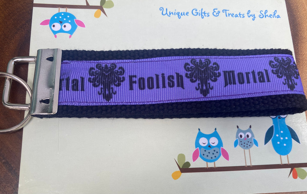 Haunted Mansion Foolish Mortal Keychain; Keyfob