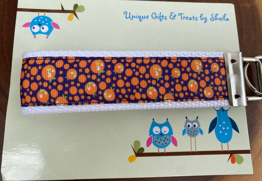 Orange Bird Keychain; Keyfob