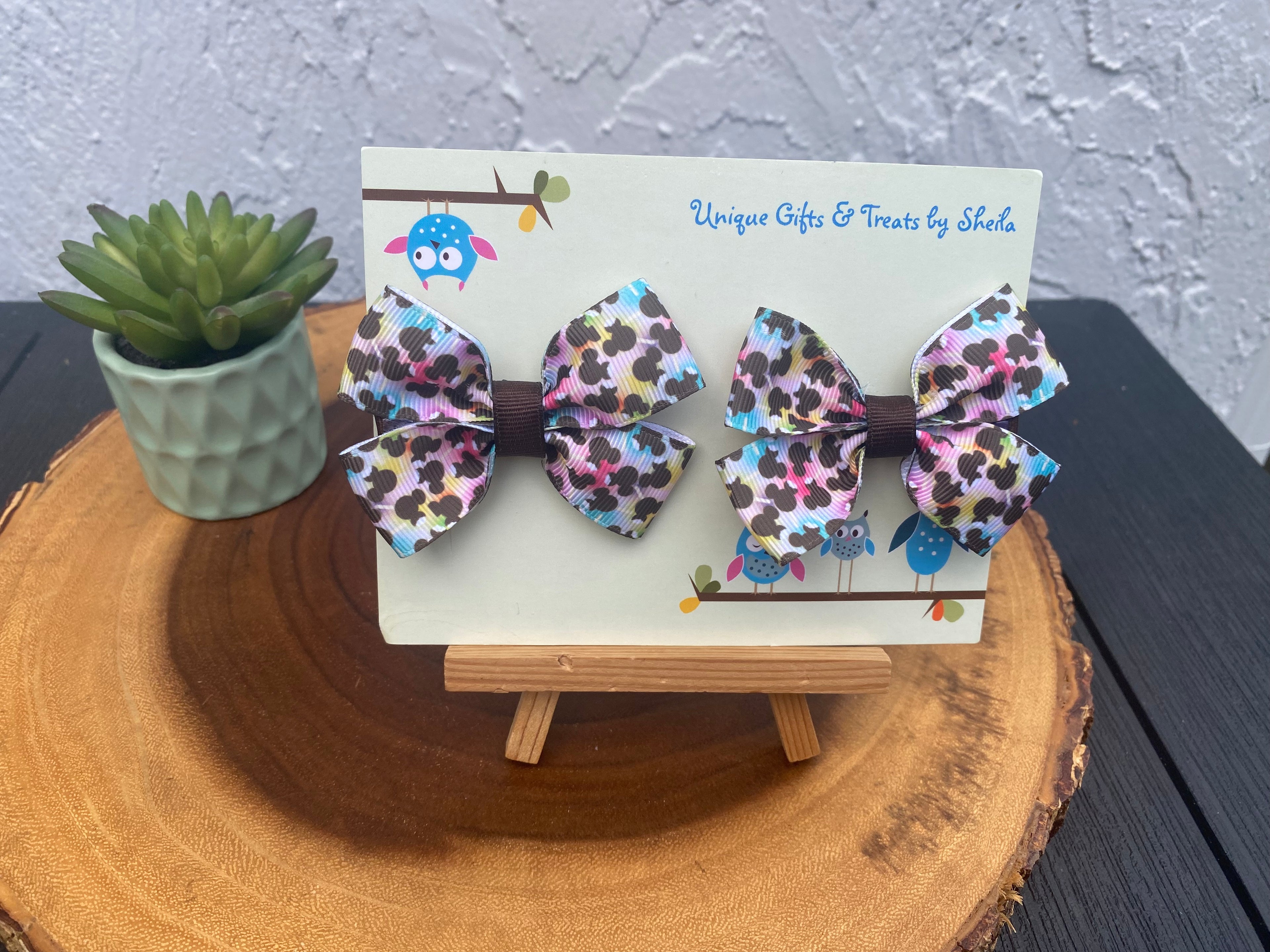 Disney Snacks; Ice Cream Bars Hairbows