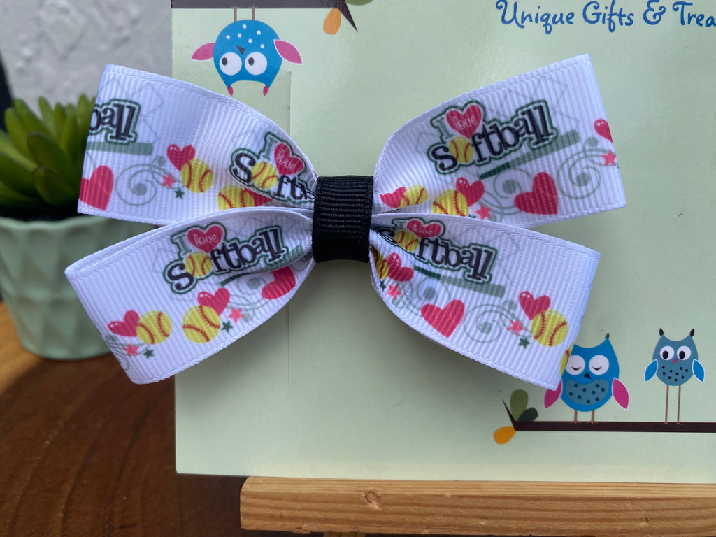 Softball Hairbow