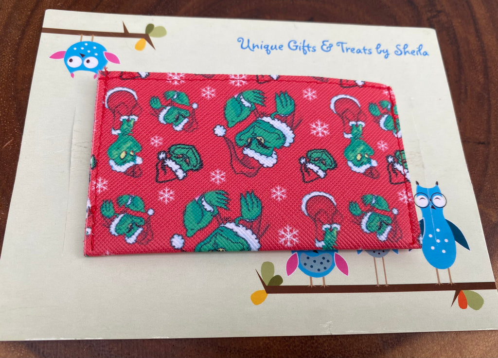 Green Christmas Monster Gift Card Holder