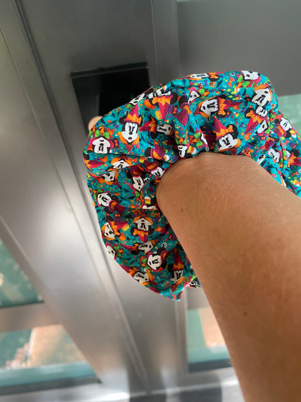 Mickey’s Not So Scary Halloween Party Scrunchie; Witch Minnie Scrunchie