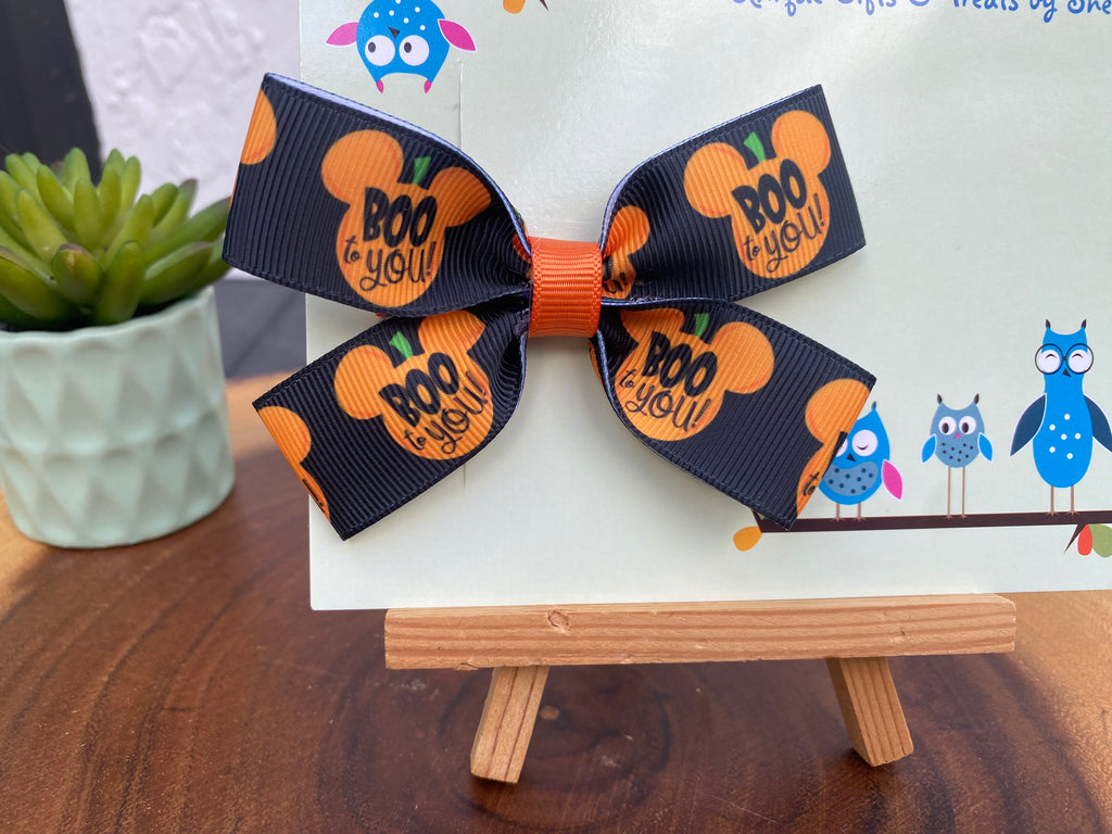 Disney Halloween; Boo To You Hairbow