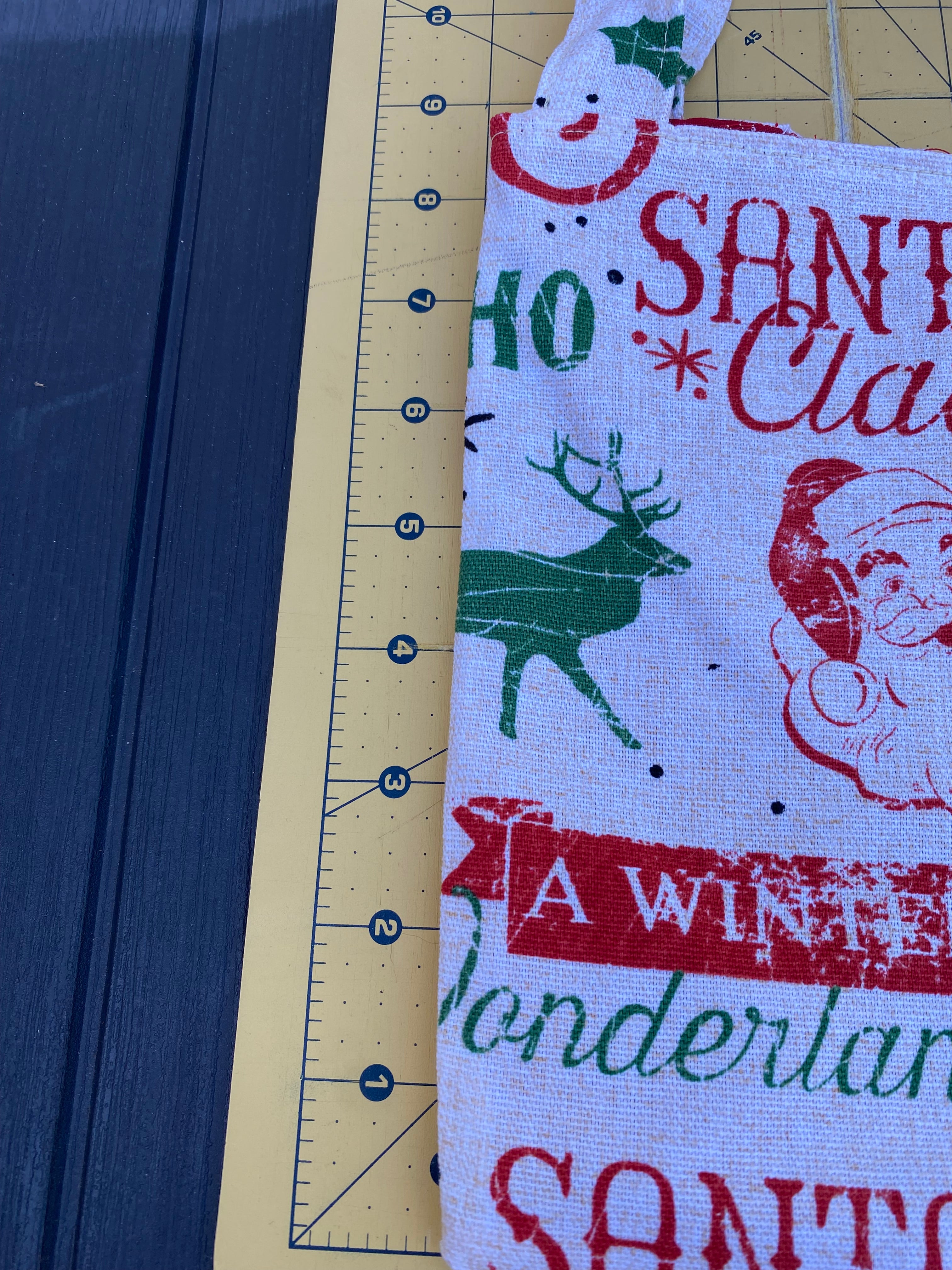 Christmas Gift Bag; Tote