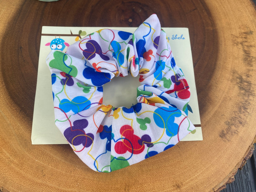 Colorful Mickey Scrunchie
