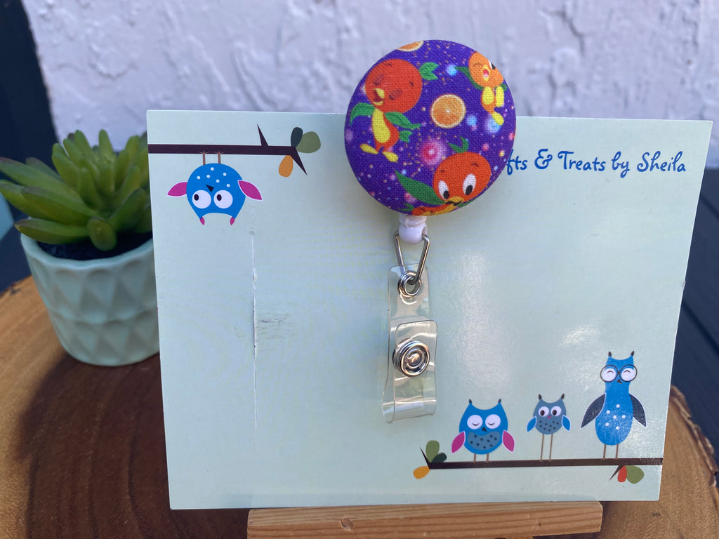 Orange Bird Badge Reel