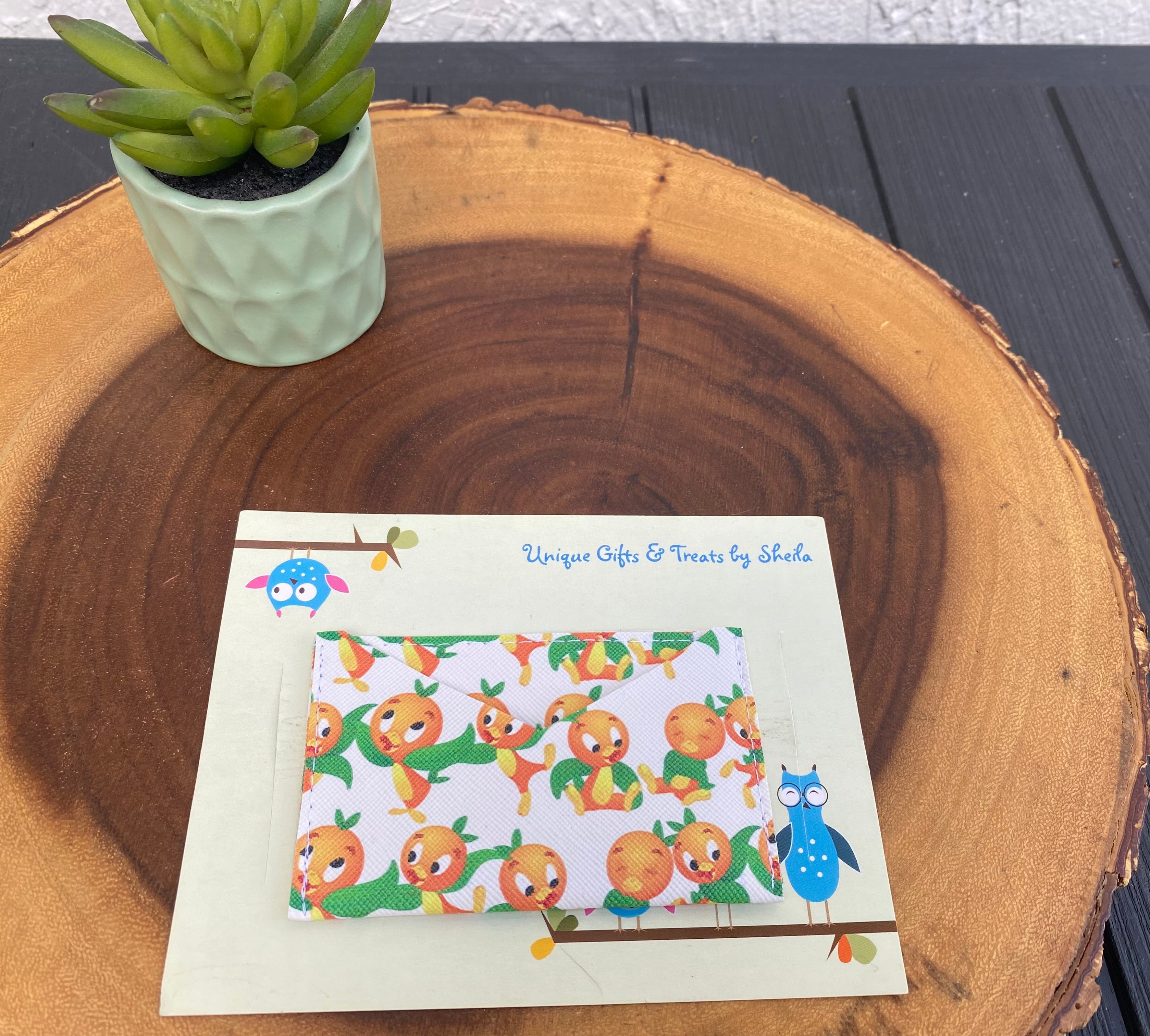 Orange Bird Gift Card Holder