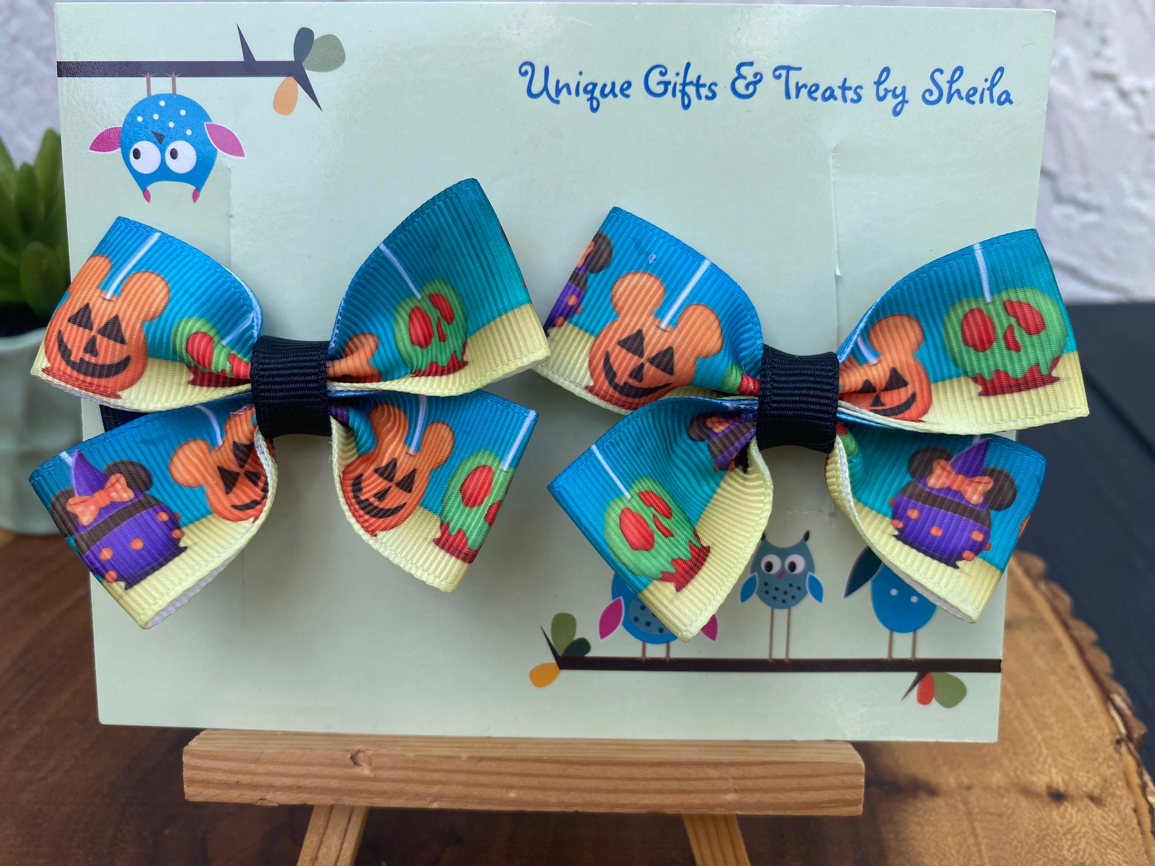 Disney Halloween Candy Apples Hairbows