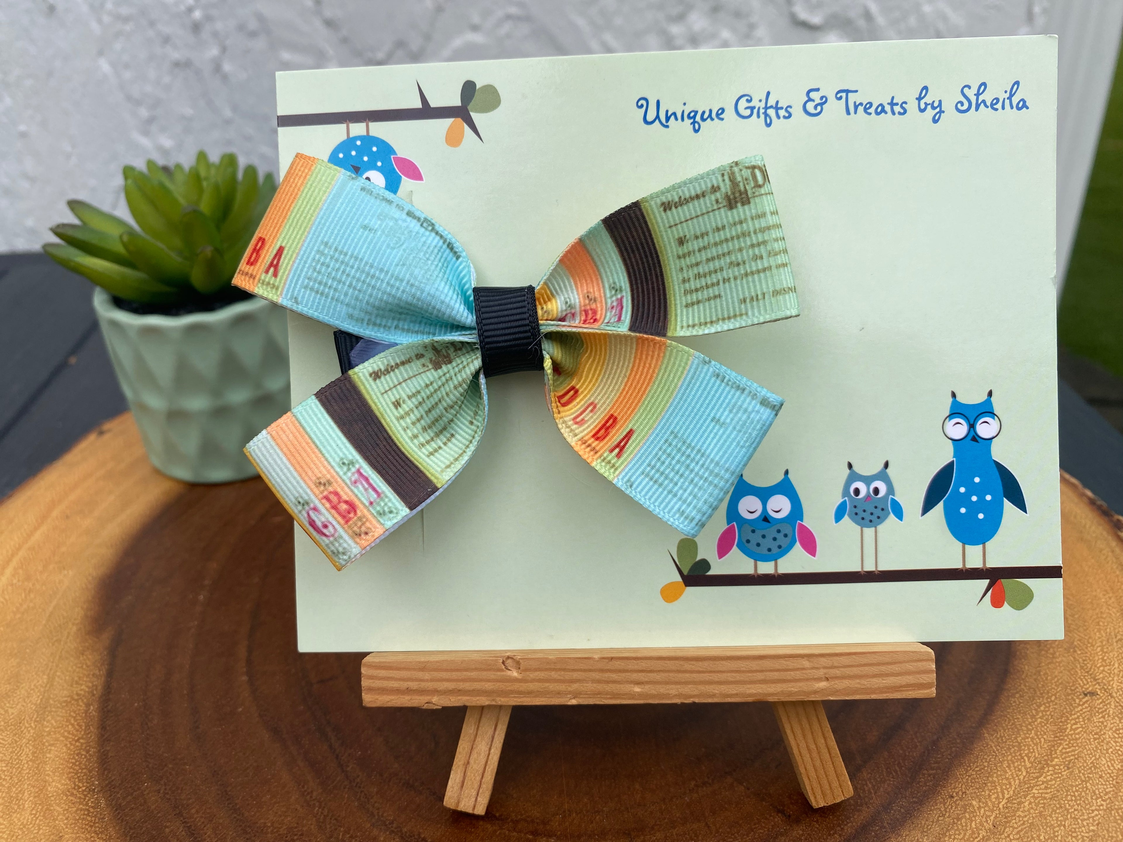 Disneyland Vintage Ticket Hairbow
