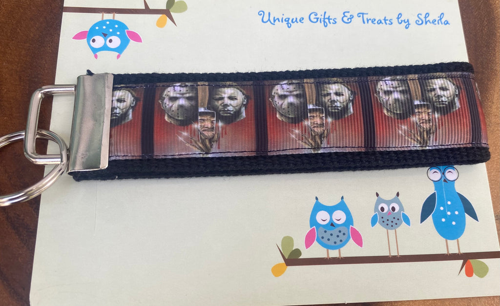 Halloween; Scary Movie; Jason, Michael, Freddy Keychain; Keyfob