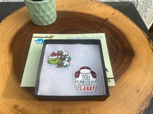 Christmas Movies Magnets; Green Christmas Monster Magnet; Christmas Vacation Magnet