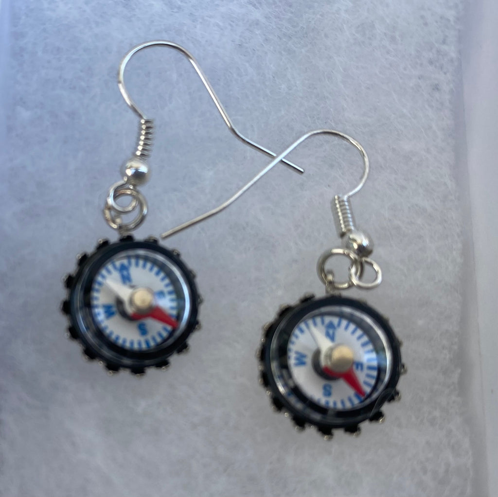 Compass; Explorer Earrings