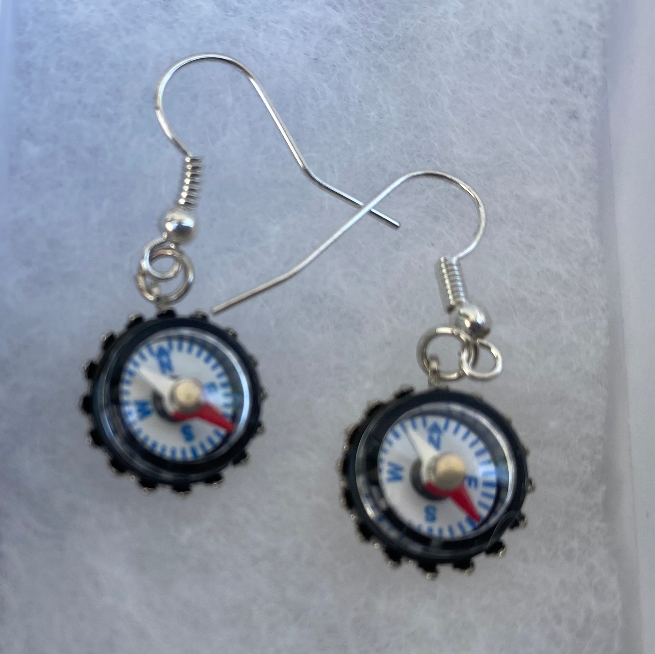 Compass; Explorer Earrings
