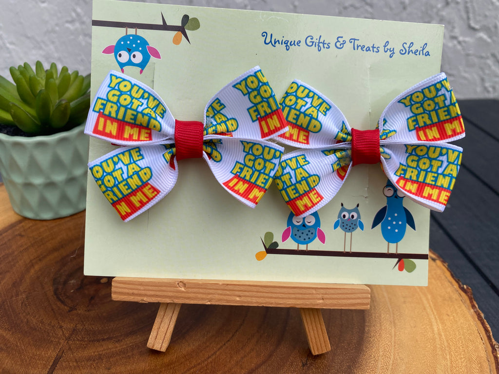 Toy Story Hairbows; You’ve Got A Friend In Me Hairbows
