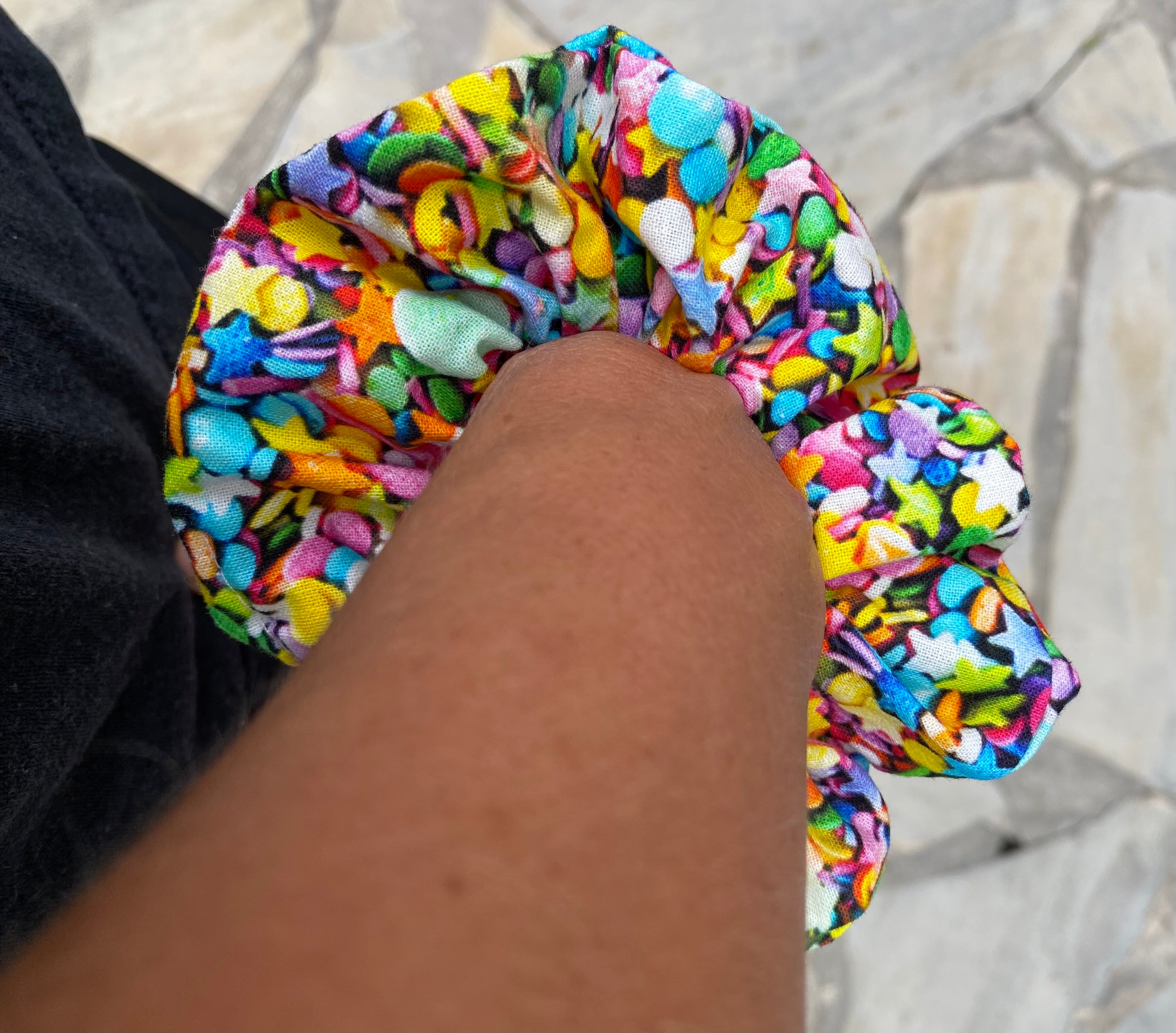 Sprinkles; Confetti Scrunchie