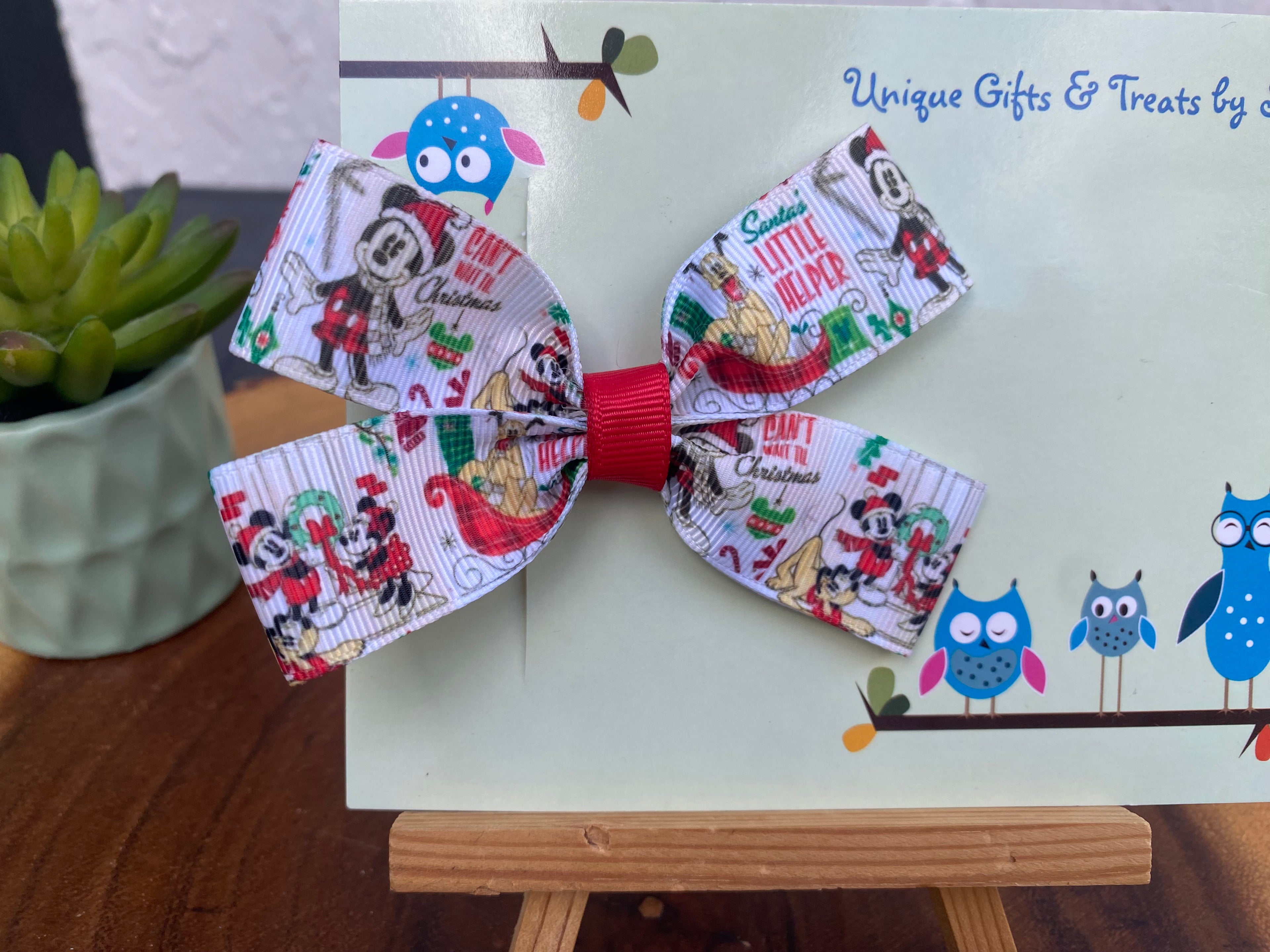 Disney; Santa’s Little Helper Hairbow