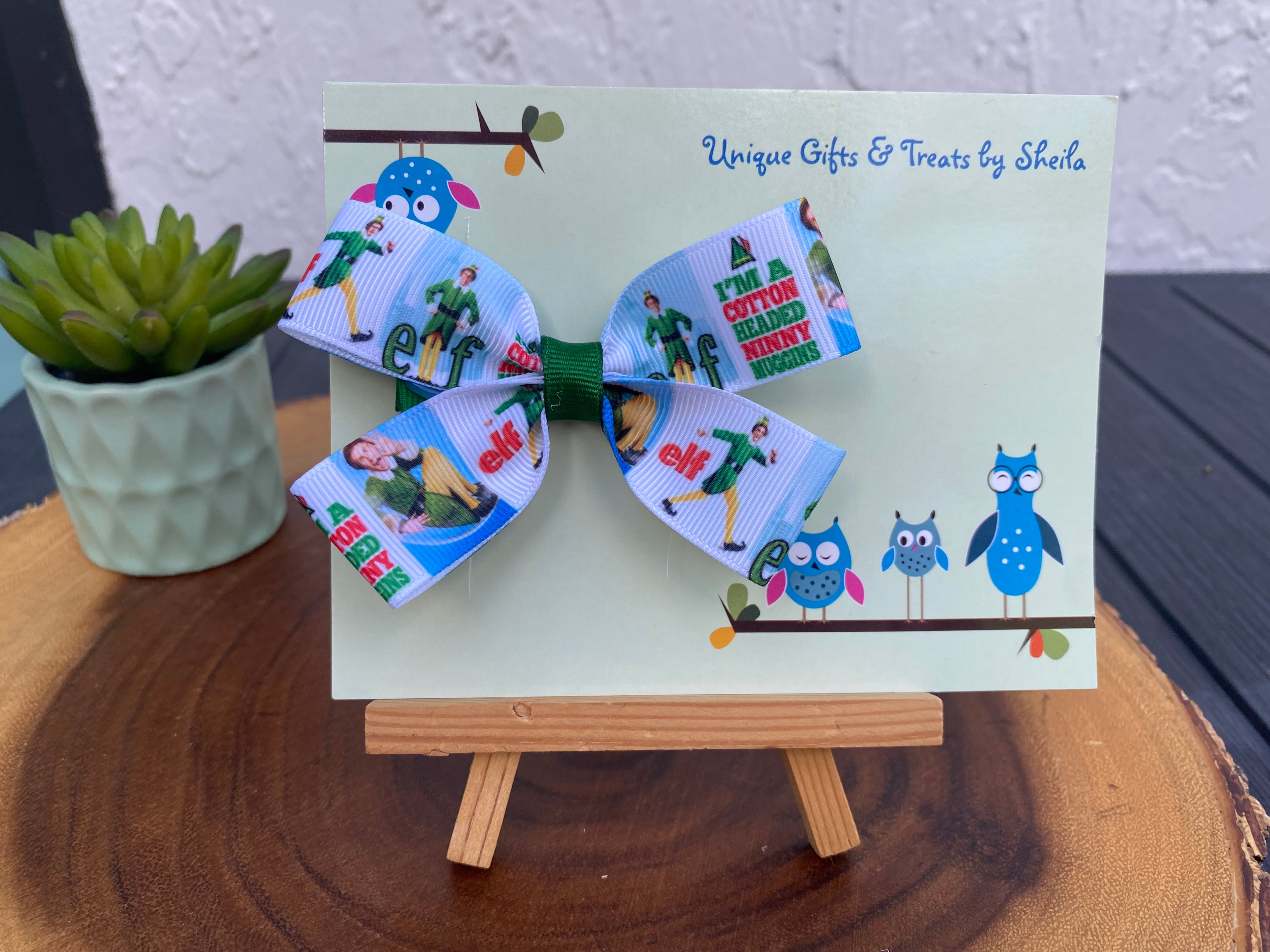Elf Christmas Hairbow