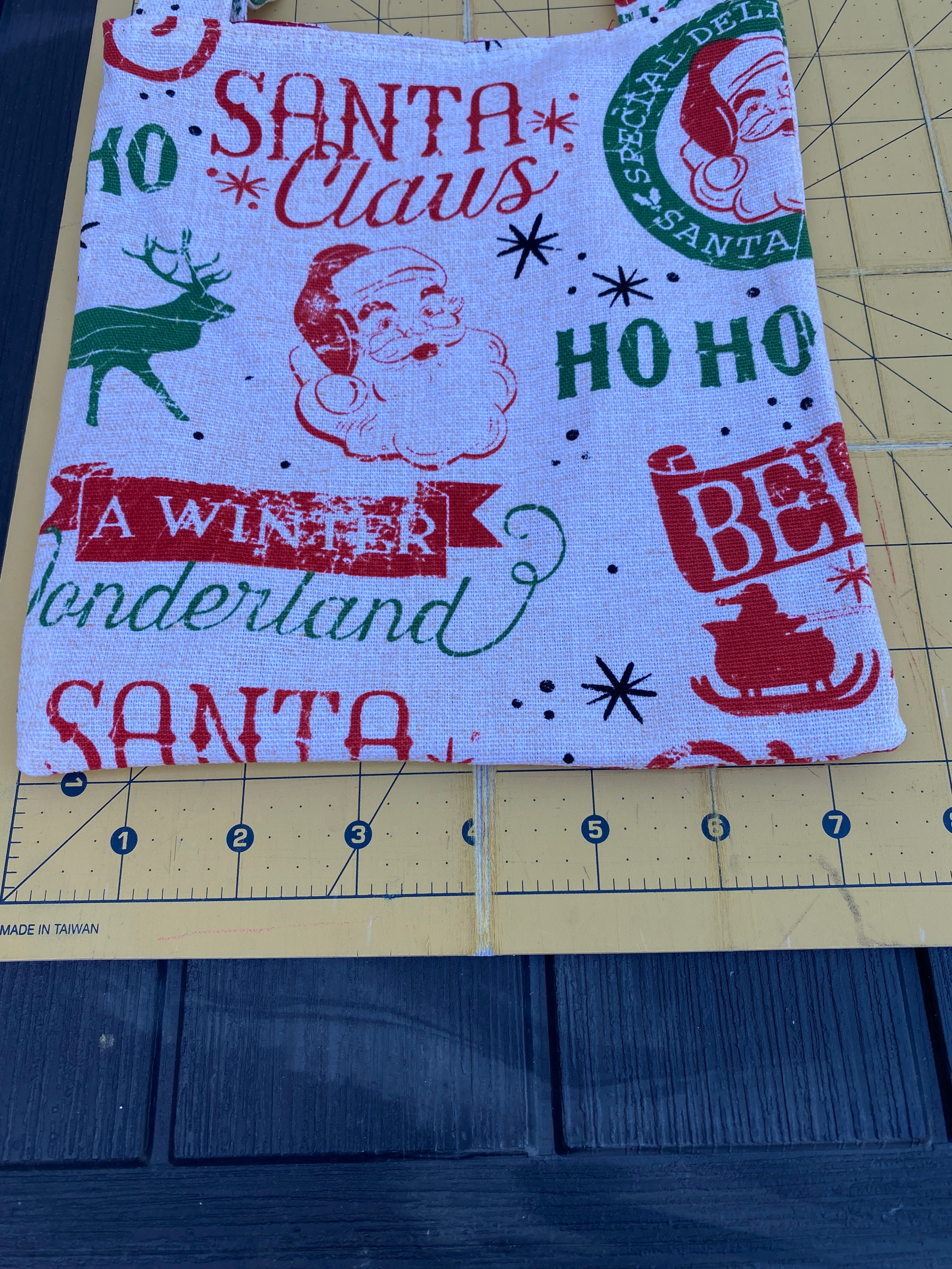 Christmas Gift Bag; Tote