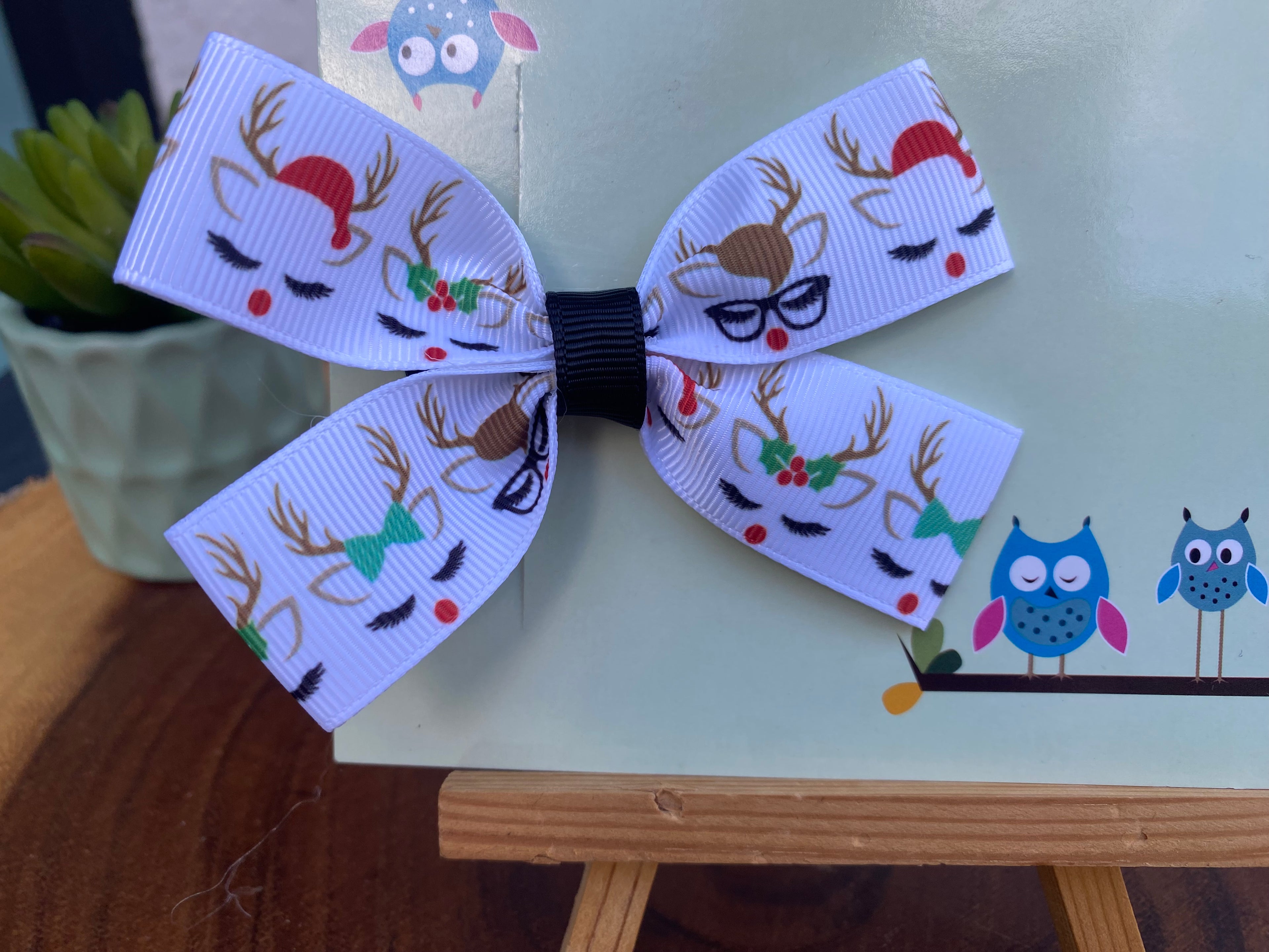 Reindeer; Christmas Hairbow