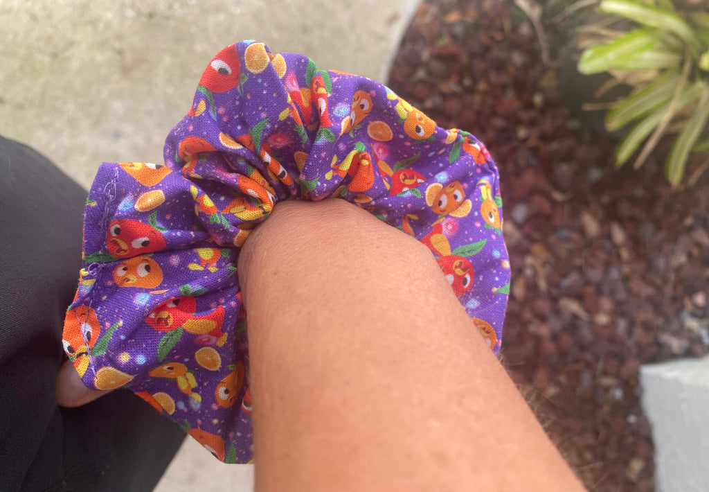 Orange Bird Scrunchie