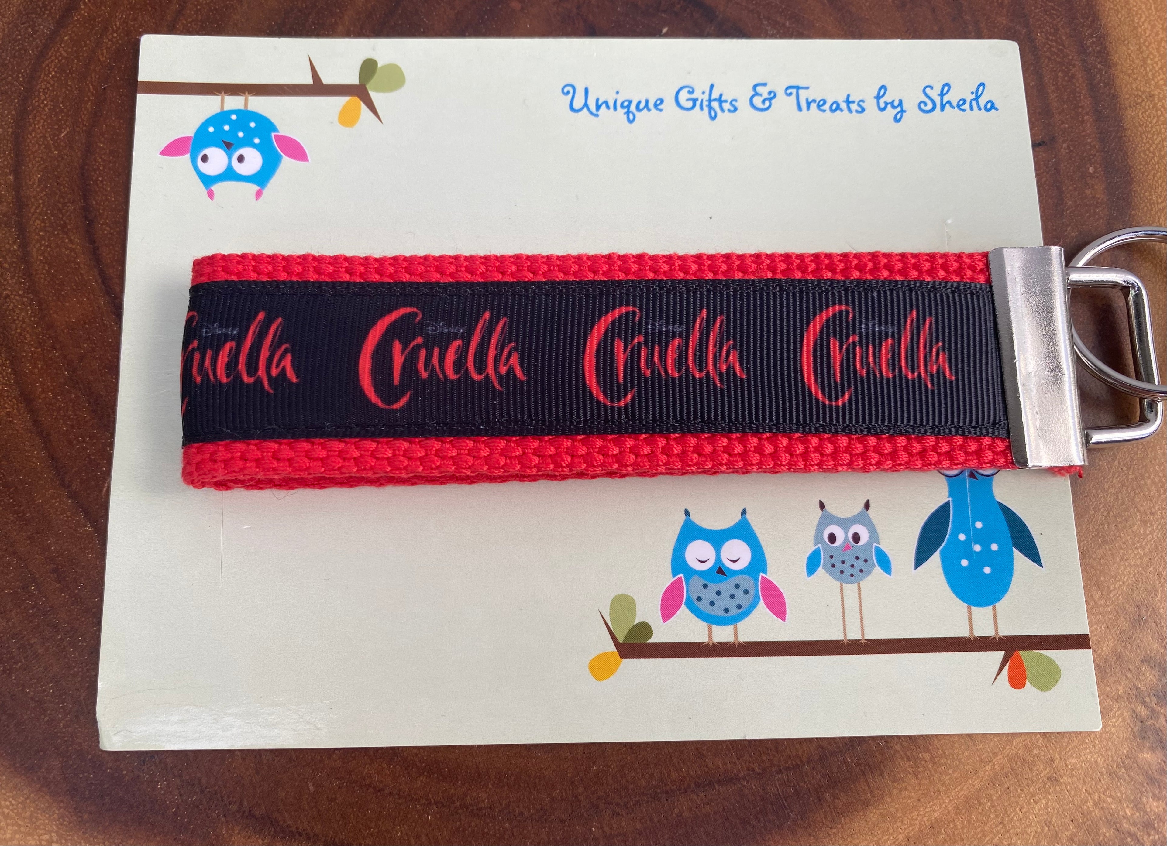 Cruella Keychain; Keyfob