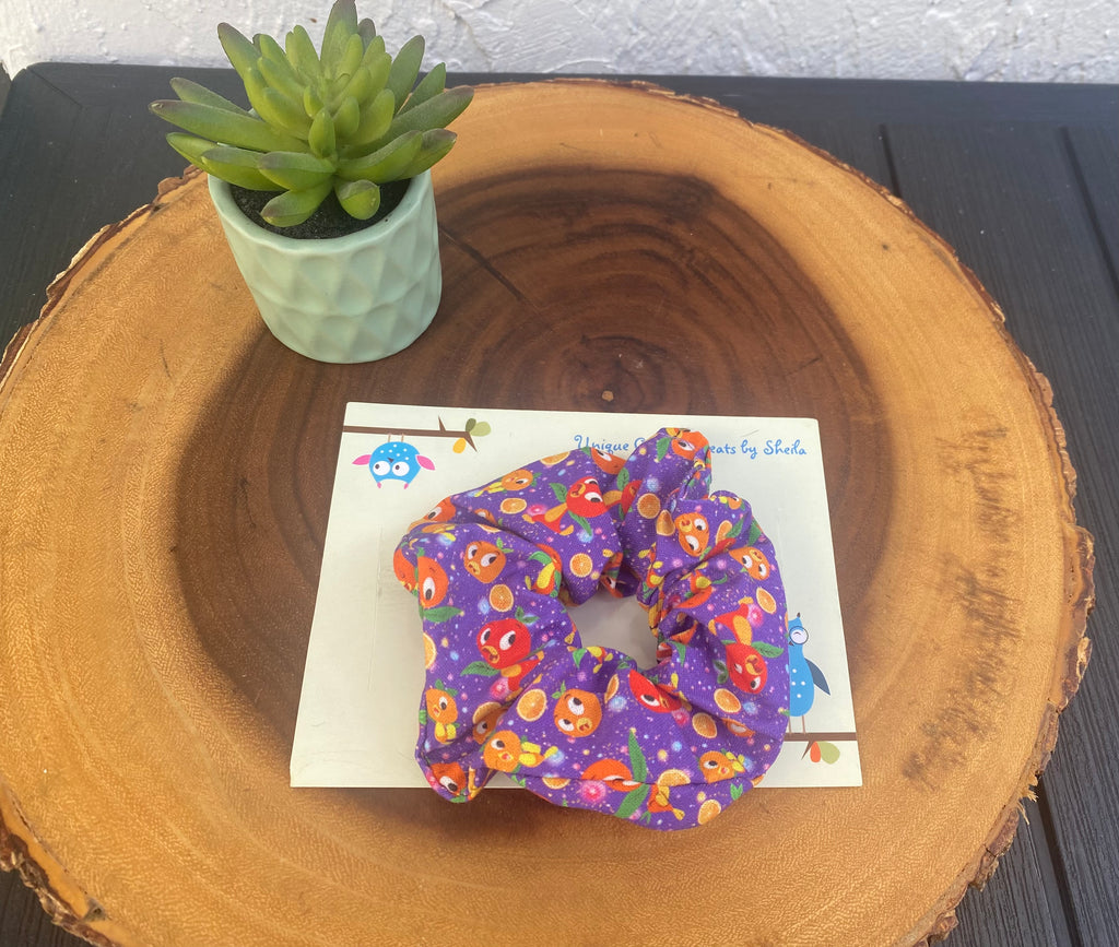 Orange Bird Scrunchie