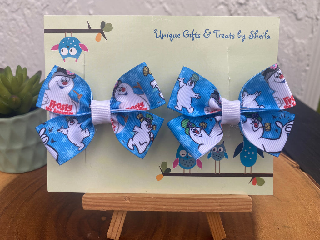 Frosty the Snowman Hairbows