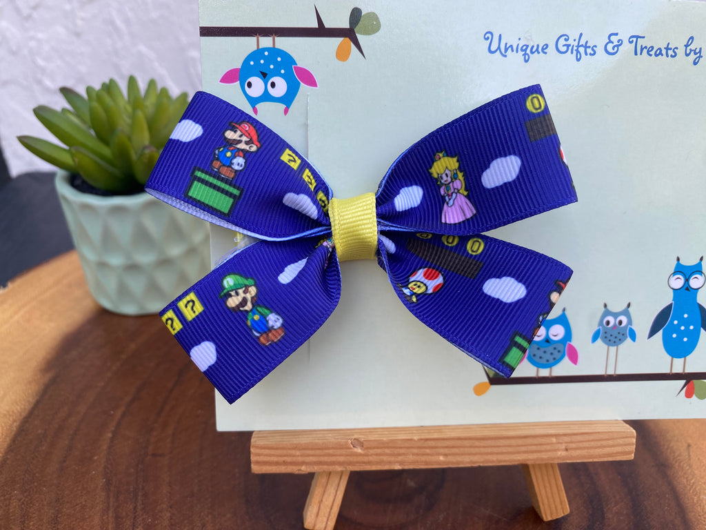 Video Game; Epic; Plumber Brothers Hairbow
