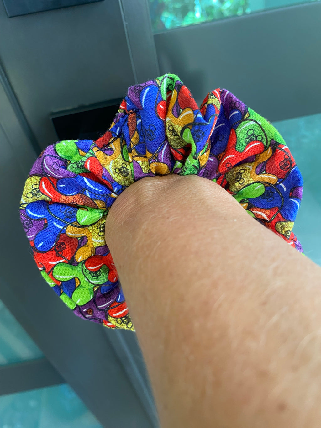 Mickey Popcorn Bucket Scrunchie