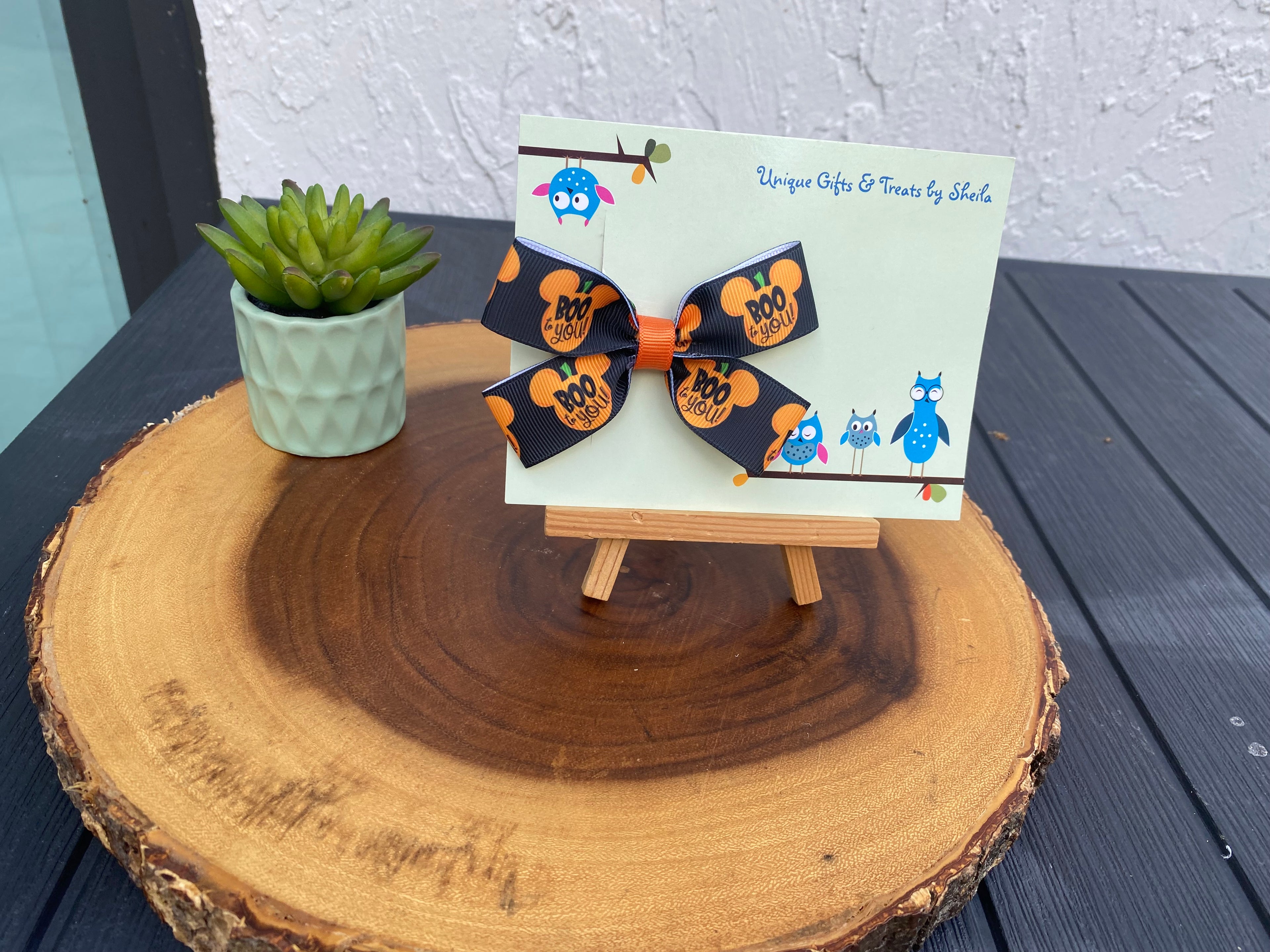 Disney Halloween; Boo To You Hairbow