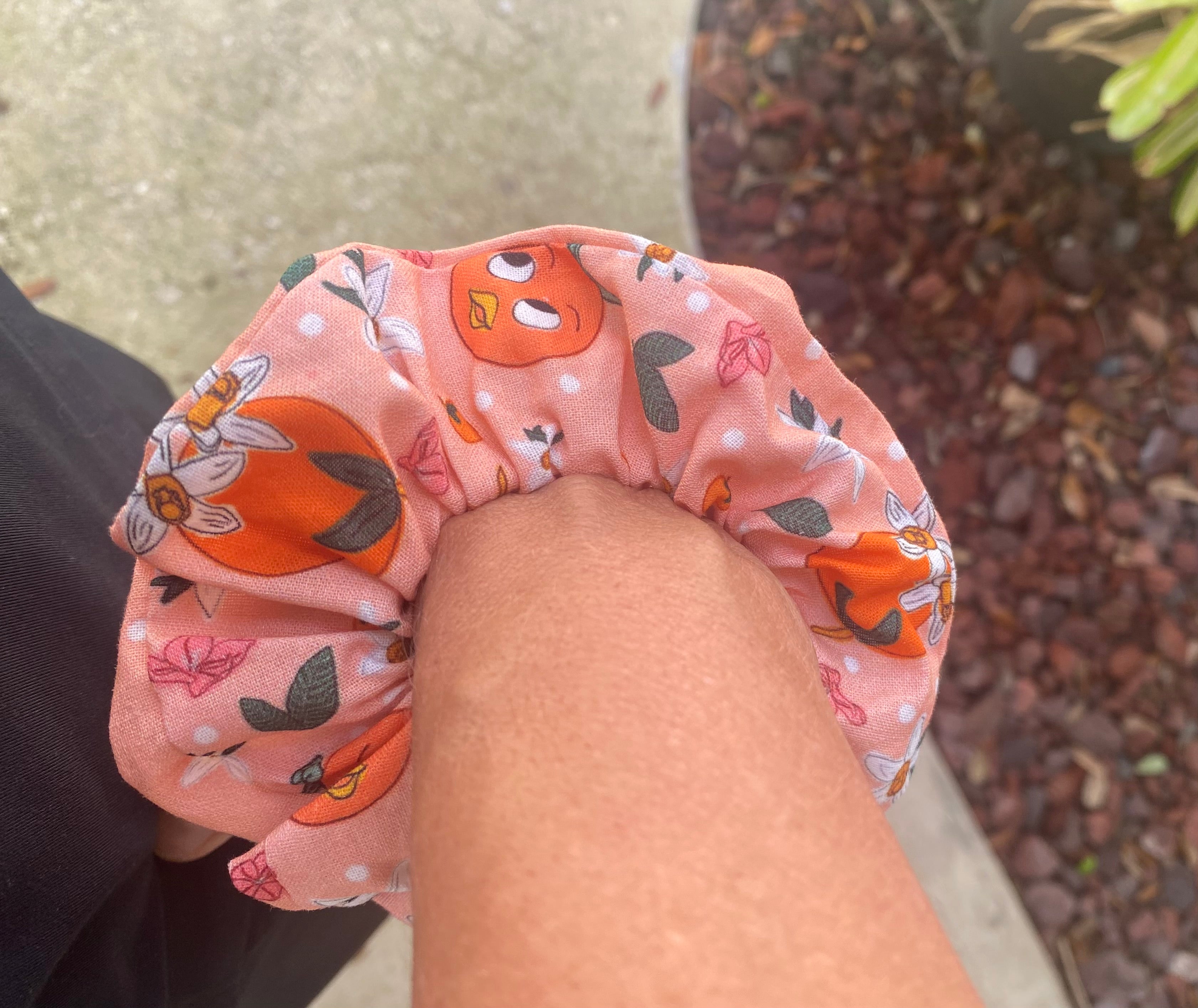 Orange Bird Scrunchie